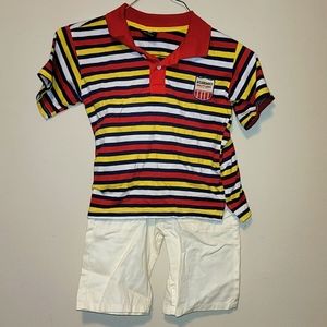 Little boys shorts and shirt set